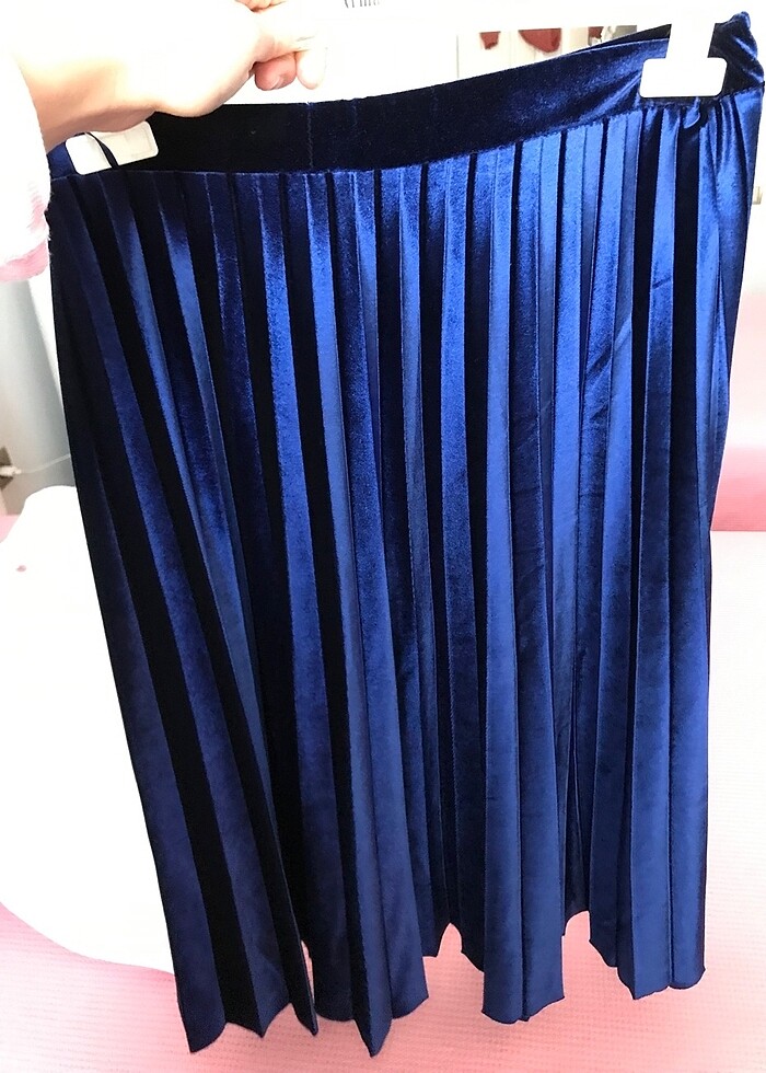 Kadife kadın etek - Görsel 2