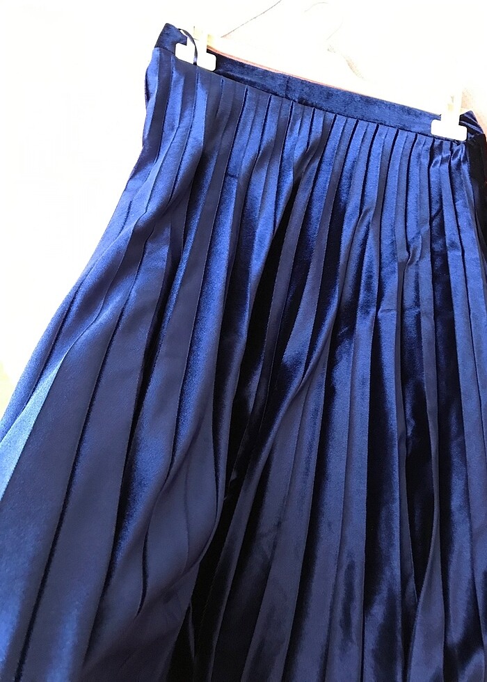 Kadife kadın etek - Görsel 3