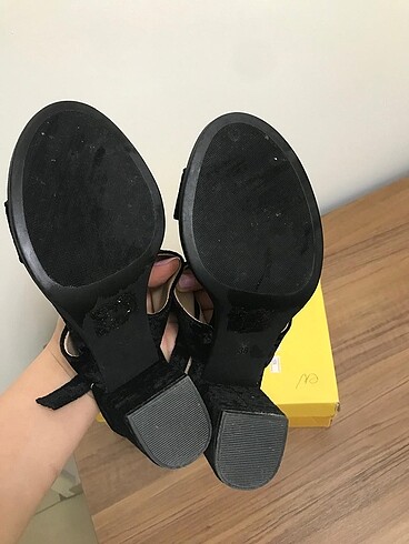 38 Beden siyah Renk Kadın Siyah ayakkabı