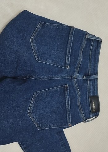 27 Beden lacivert Renk Cindy Mavi Mom Jean pantolon 24/27