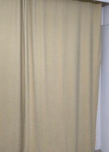 Bej Düz Fon Perde - Görsel 2