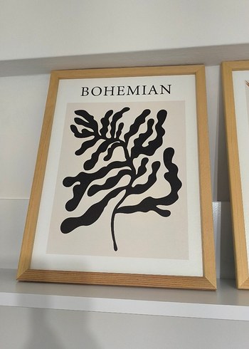 Bej Renk Soyut Çizgili Tablo - Görsel 3