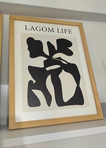 Bej Renk Soyut Çizgili Tablo - Görsel 6