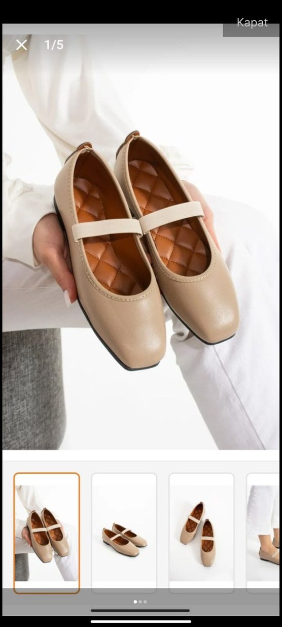 Siyah Tokalı Kadın Babet - Görsel 2