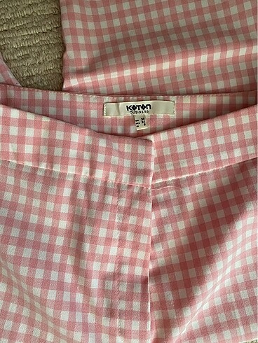 s Beden pembe Renk Koton kumaş pantalon