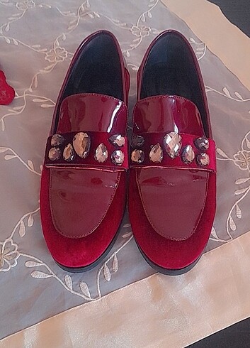 39 Beden bordo Renk Ayakabi