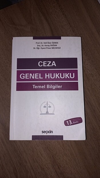 Ceza Genel Hukuku Temel Bilgiler-Seçkin Yayıncılık-13.baskı