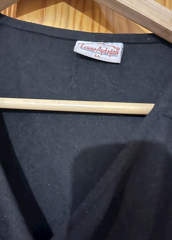 Siyah Uzun Kollu penye elbise - Görsel 3