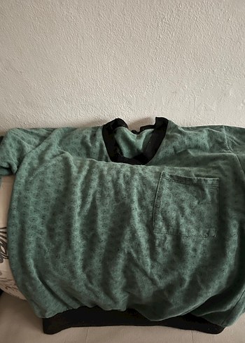 Gri Yeşil Uzun Kollu Erkek Pijama Takımı - Görsel 2