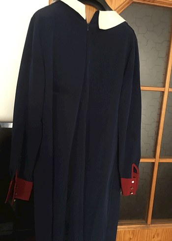 Bordo Uzun Kollu Kadın Mezuniyet Elbisesi - Görsel 2