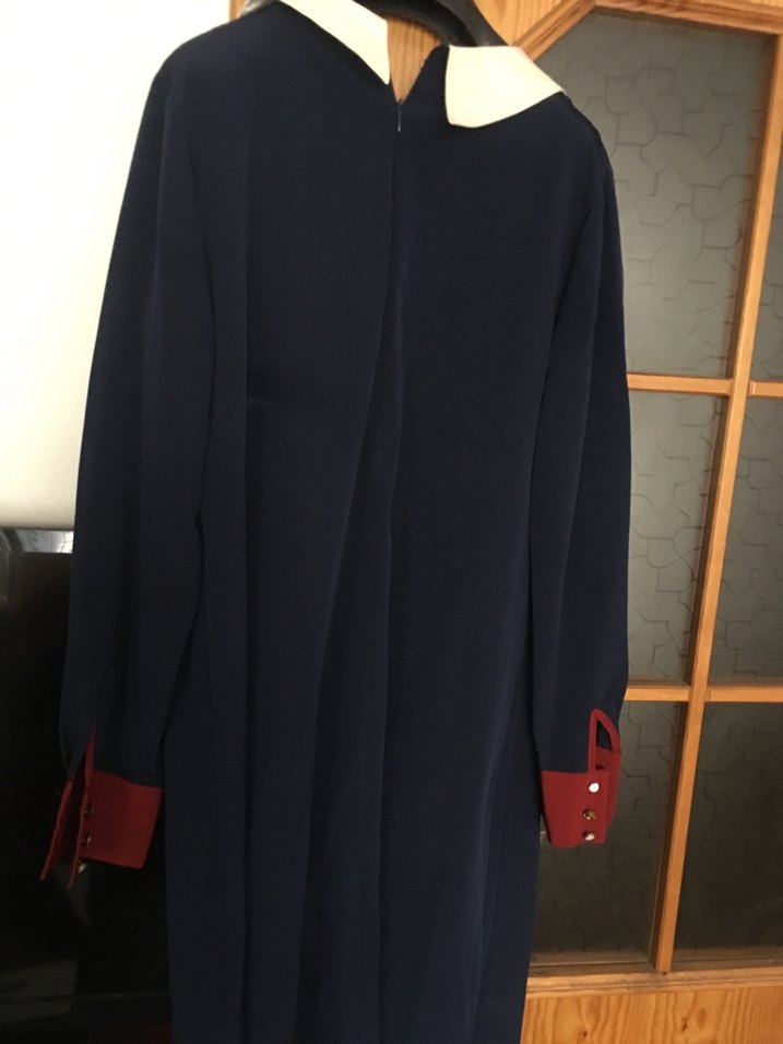 Bordo Uzun Kollu Kadın Mezuniyet Elbisesi - Görsel 2