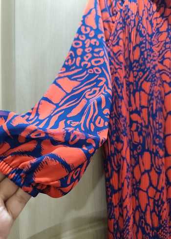 piliseli elbise 46 48 beden için uygun - Görsel 5