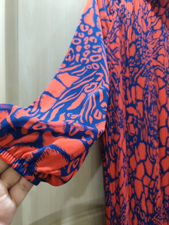 piliseli elbise 46 48 beden için uygun - Görsel 5