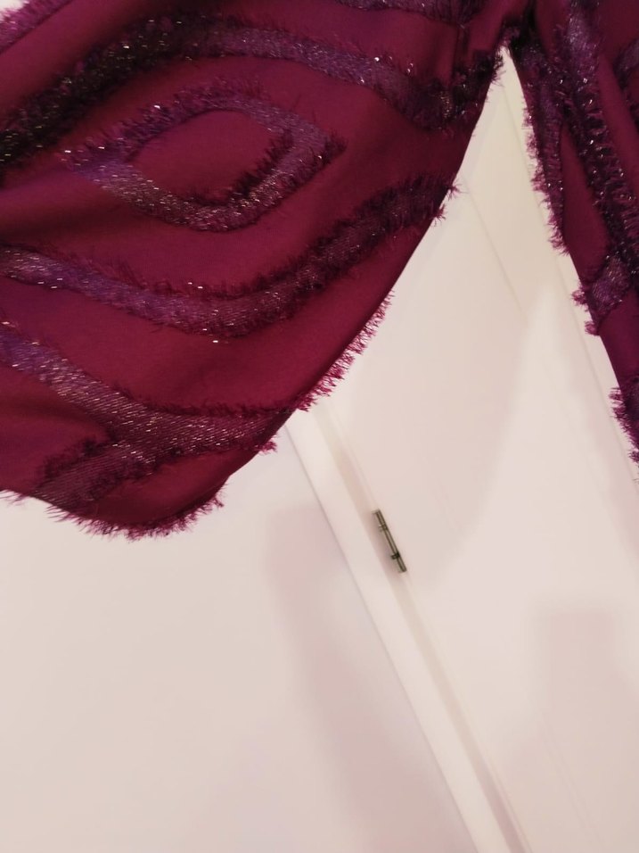 Bordo Bohem Püsküllü Uzun Elbise - Görsel 3