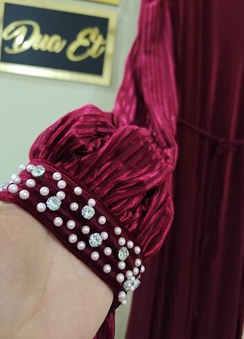 Kadife elbise abiye - Görsel 6