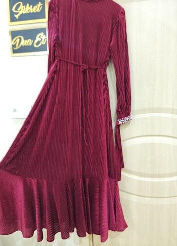 Kadife elbise abiye - Görsel 8