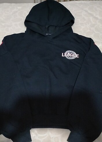 Siyah Baskılı Sweatshirt 