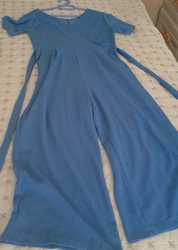 Mavi Rahat Kesim Midi Kadın Kot Pantolon - Görsel 3