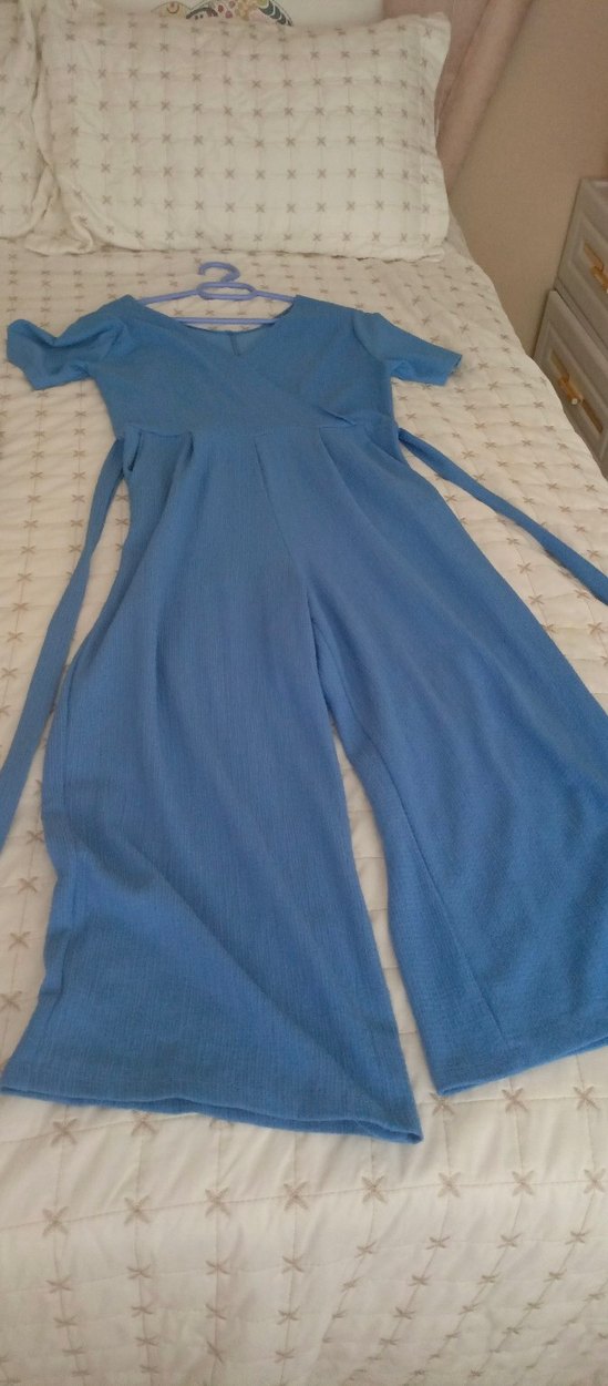 Mavi Rahat Kesim Midi Kadın Kot Pantolon - Görsel 3