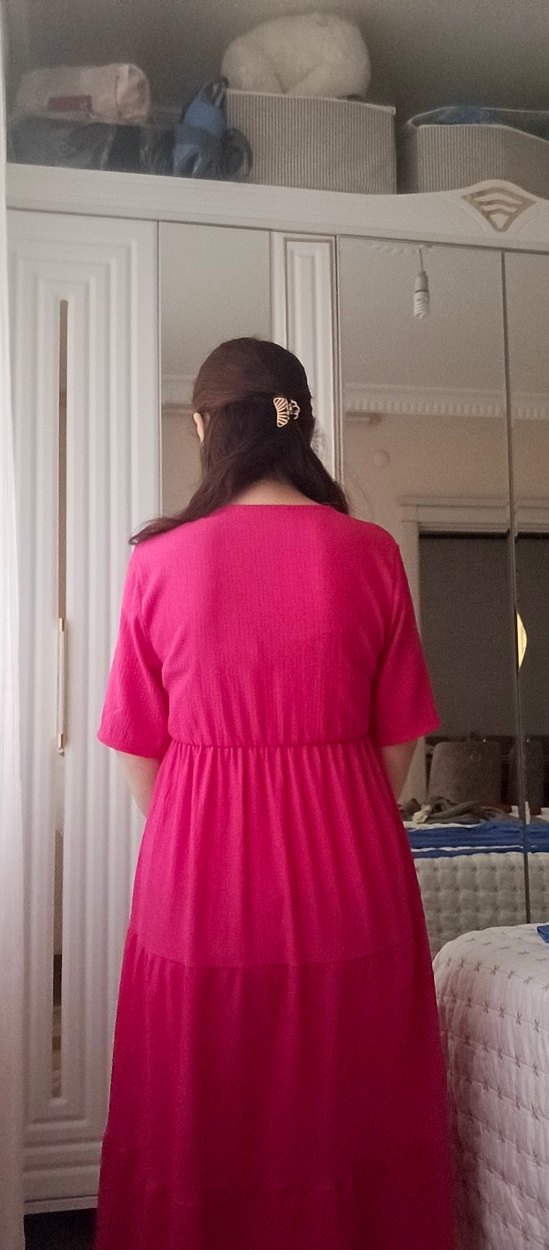 Açık Pembe Çocuk Elbisesi - Görsel 4