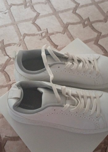 Beyaz Minimalist erkek Sneakers - Görsel 4