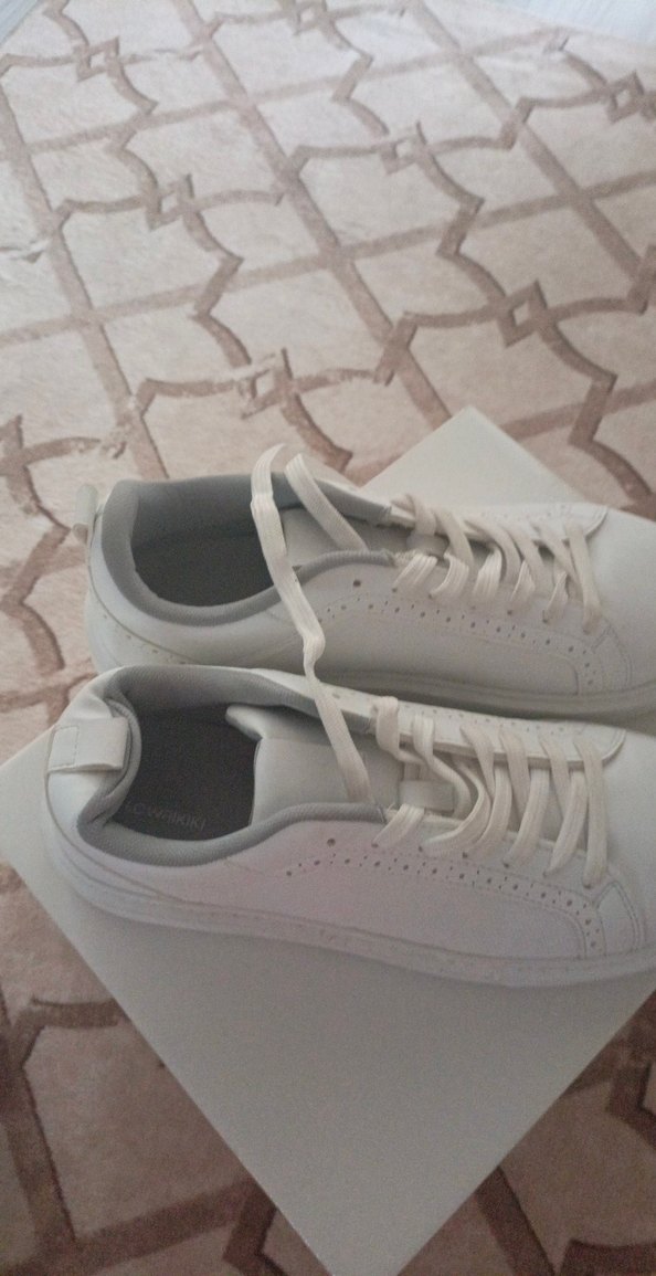 Beyaz Minimalist erkek Sneakers - Görsel 4