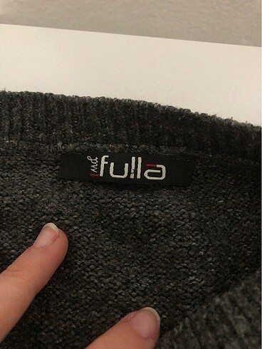 Diğer fulla gri triko kazak oversize