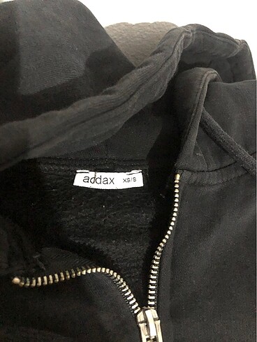 Addax addax fermuarlı sweatshirt hırka siyah