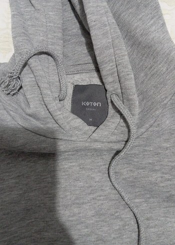 Koton Gri Kapüşonlu Kadın Sweatshirt