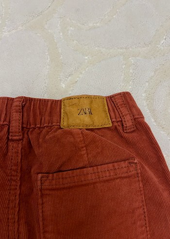 4 Yaş Beden kahverengi Renk Zara Kız Çocuk Süet Düğmeli Pantolon