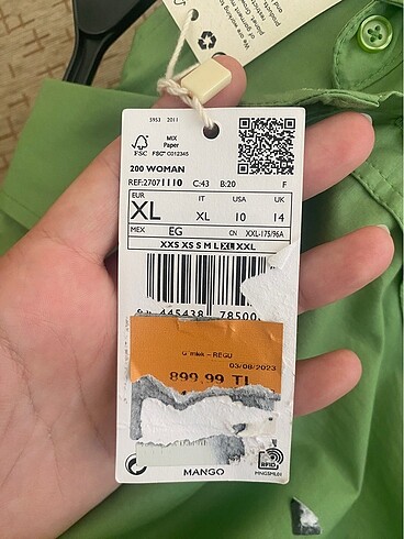 xl Beden mango oversize gömlek