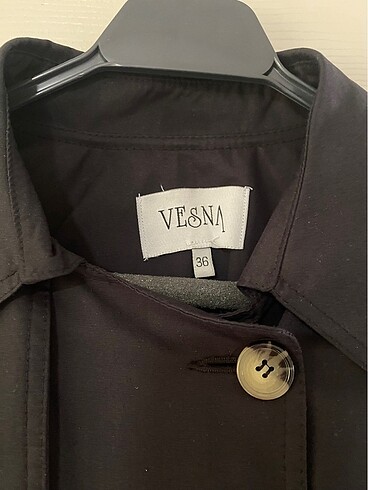 Diğer Vesna siyah trençkot