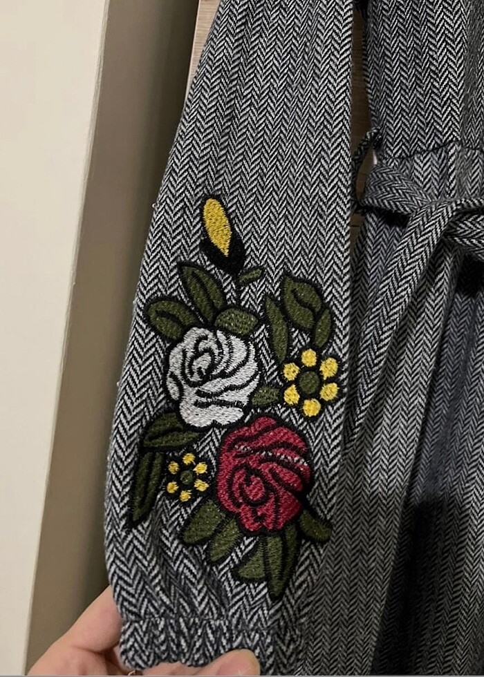 kol işleme detaylı günlük elbise - Görsel 3