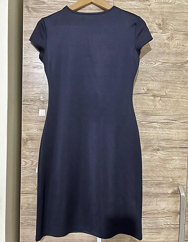 yaka detaylı kısa elbise - Görsel 2