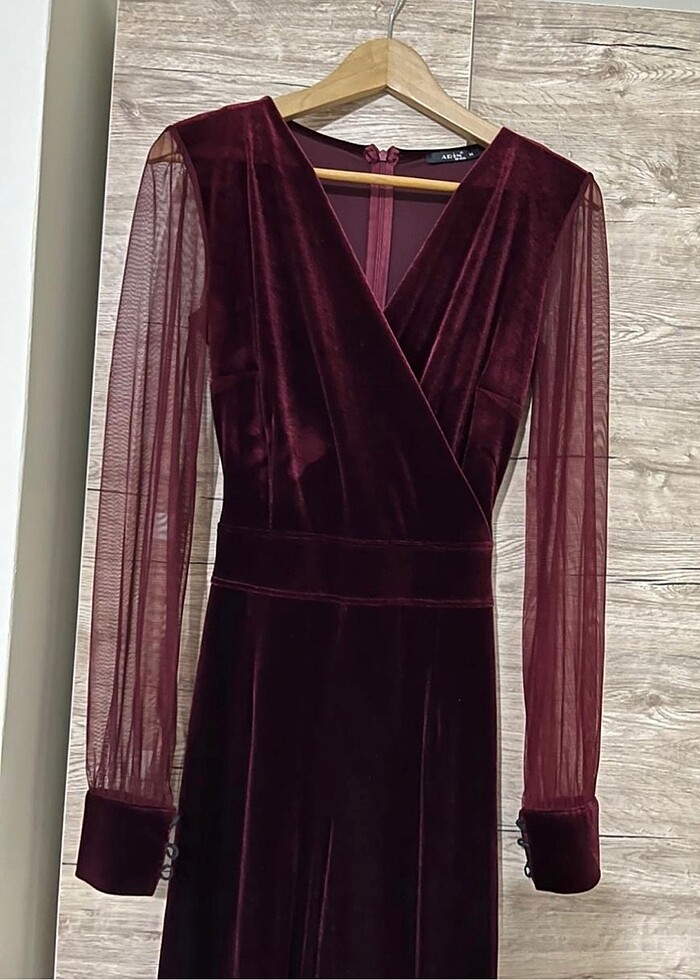 Bordo tulum - Görsel 3