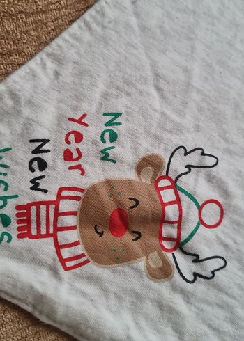 LCW-Yılbaşı temalı unisex 2li fular/önlük-ikiz bebek - Görsel 2