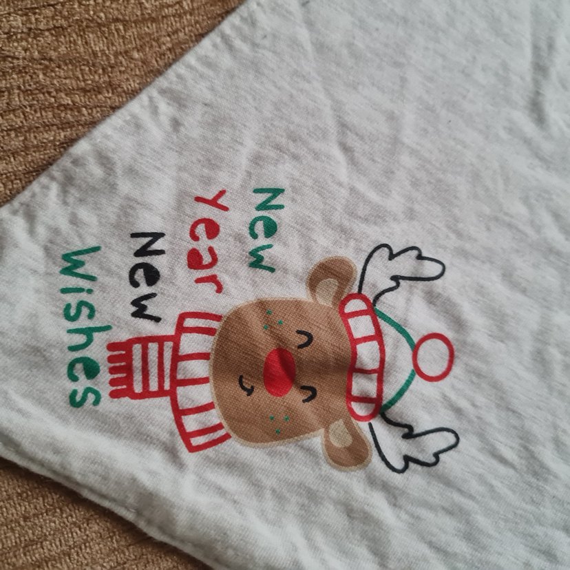 LCW-Yılbaşı temalı unisex 2li fular/önlük-ikiz bebek - Görsel 2