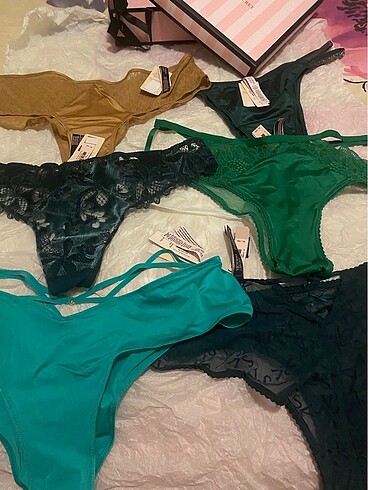 xl Beden çeşitli Renk Victoria s Secret 6 Tane Lüks Külot XL