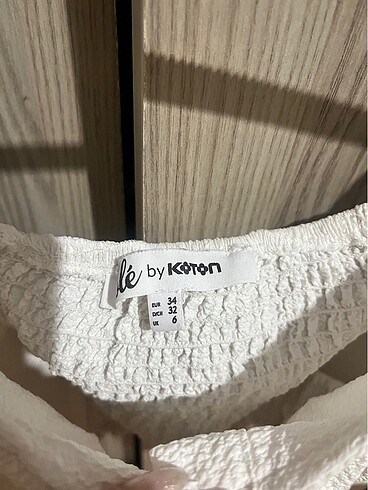 xs Beden Balon kol korse crop koton