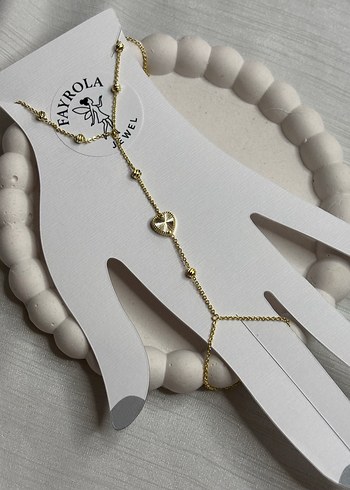 Altın Renkli Zincir Detaylı Bohem Kadın El Zinciri - Görsel 2