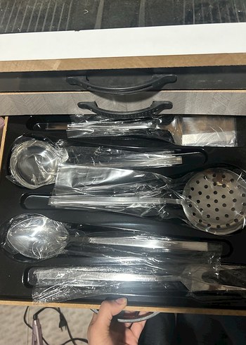 Gri-Beyaz Çatal Kaşık Seti - Görsel 5