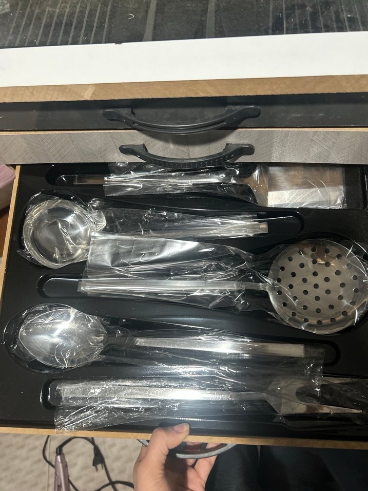 Gri-Beyaz Çatal Kaşık Seti - Görsel 5