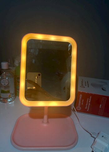 Pembe Ayaklı Masaüstü Ayna - Görsel 3