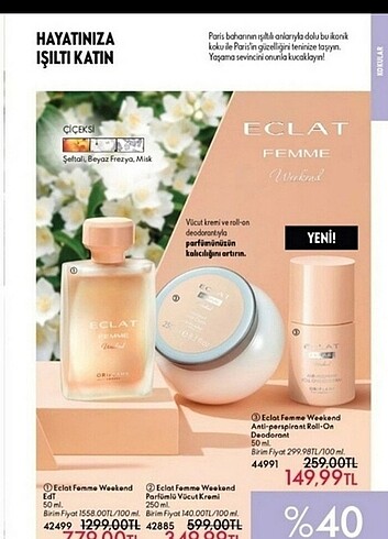 Oriflame Yeni jelstinli