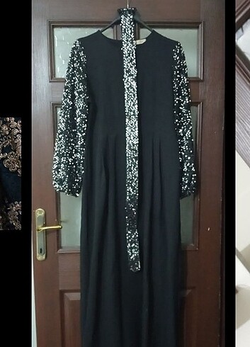 Xl 42 beden. Siyah pullu elbise