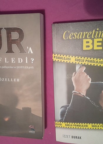 2 adet kitap. sıfır.