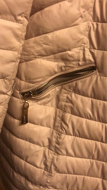 xl Beden camel Renk Kürklü uzun mont