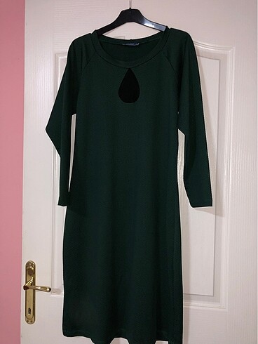 Zara Yeşil midi elbise