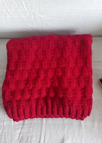 Kırmızı el örgüsü  Erkek Çocuk Kazak reglan kollu.Yeni . - Görsel 4