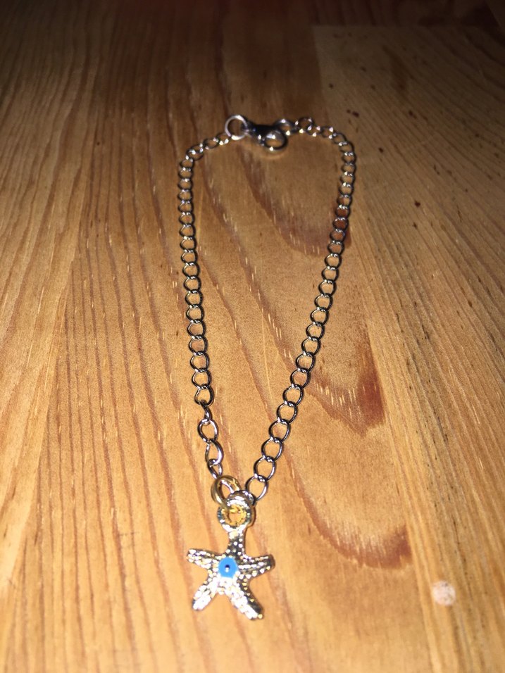 Renkli Deniz Yıldızı Detaylı Çelik Bileklik - Görsel 2